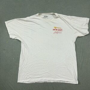 In-N-Out Burger T-Shirt Large White Golden Hour Hot Rod California Graphic Tee